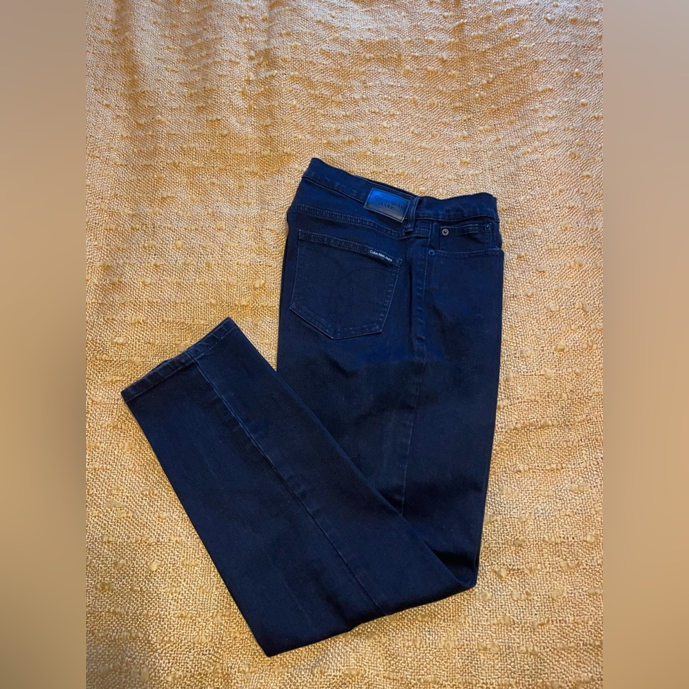 Black Calvin Klein Straight Leg Jeans